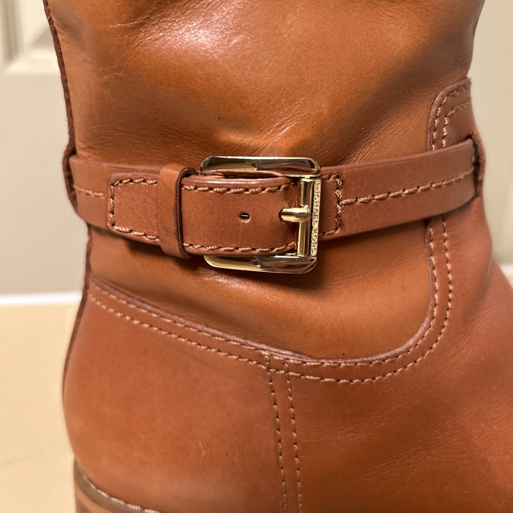 Michael Kors Tan Leather Riding Boots - Picture 9 of 16